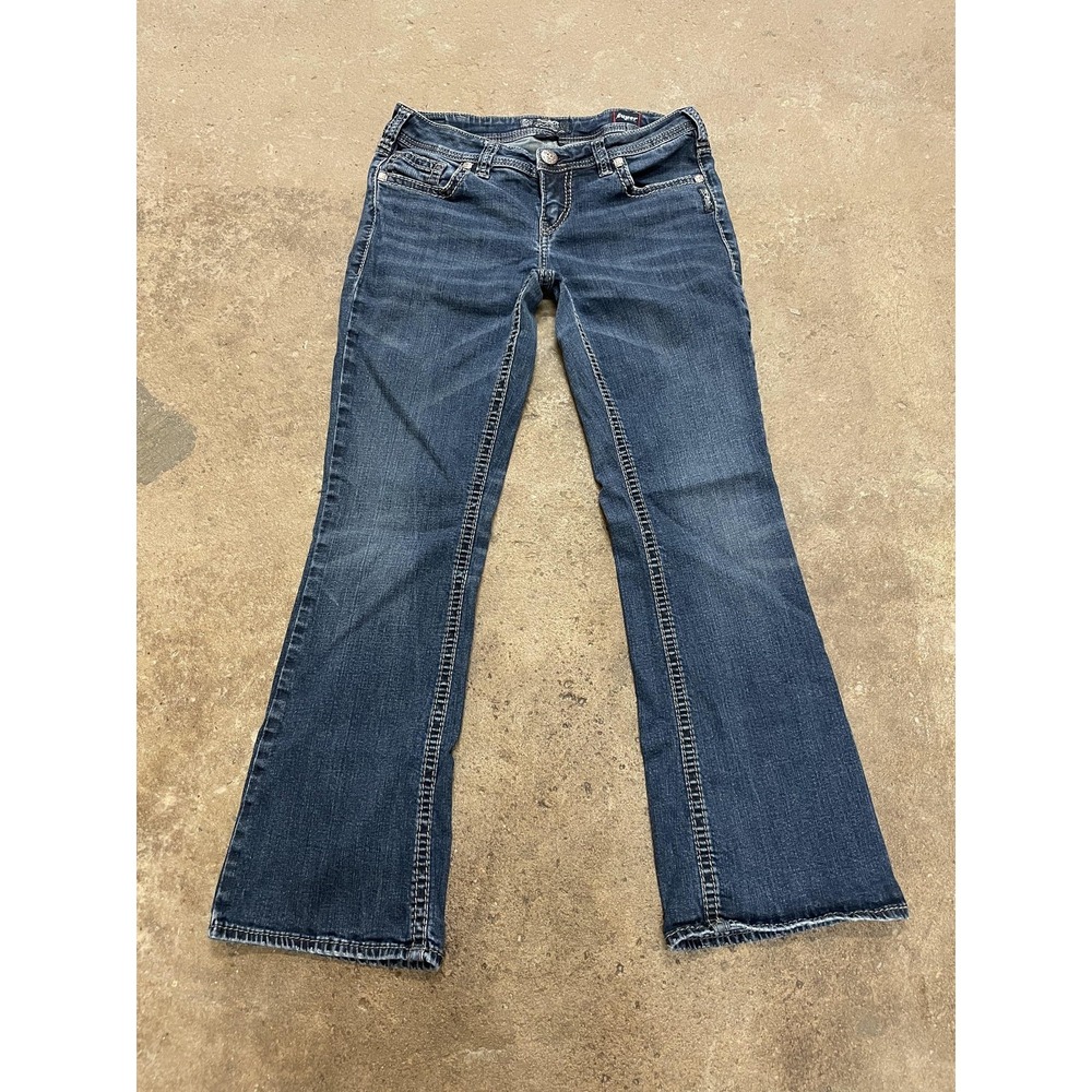 Silver Jeans Co. Jeans‎ Womens 30x31 Medium Wash Bootcut Aiko Mid Boot Stretch